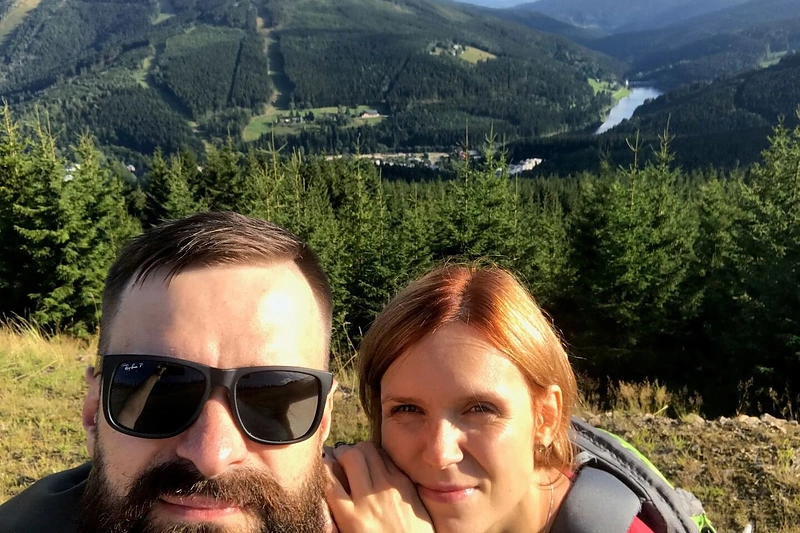 Marius Šulga su žmona Rita