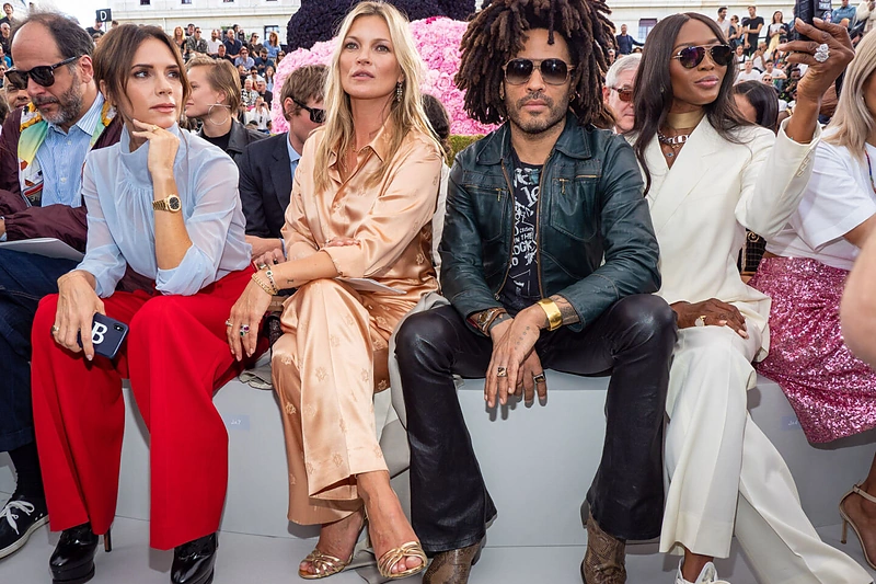 Victoria Beckham, Kate Moss, Lenny Kravitz, naomi Campbell