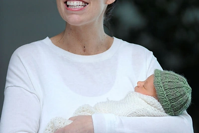 Naujosios Zelandijos ministrė pirmininkė Jacinda Ardern su šeima