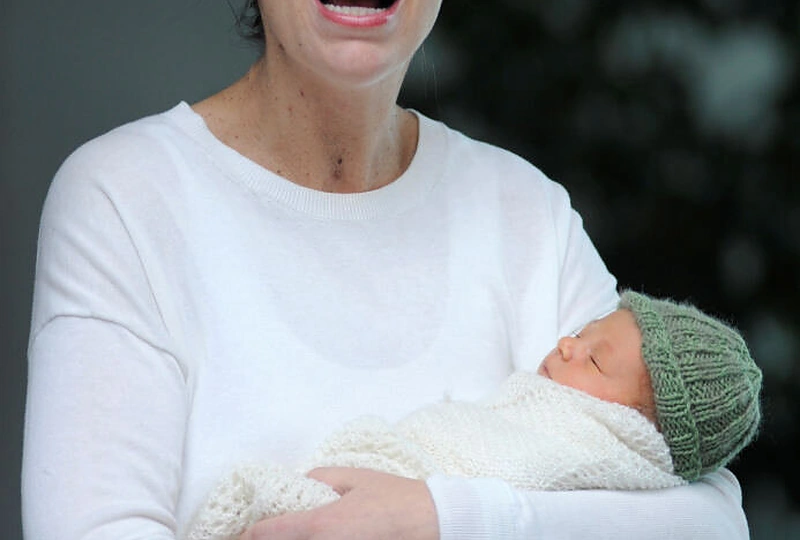 Naujosios Zelandijos ministrė pirmininkė Jacinda Ardern su šeima