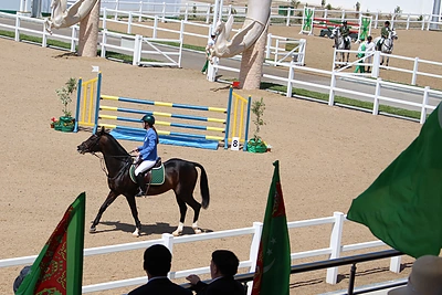 Viešnagės valstybiniame žirgyne akimirka