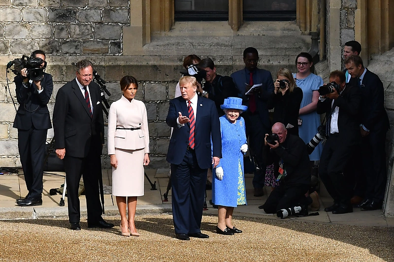 Donaldo Trumpo susitikimas su karaliene Elizabeth II