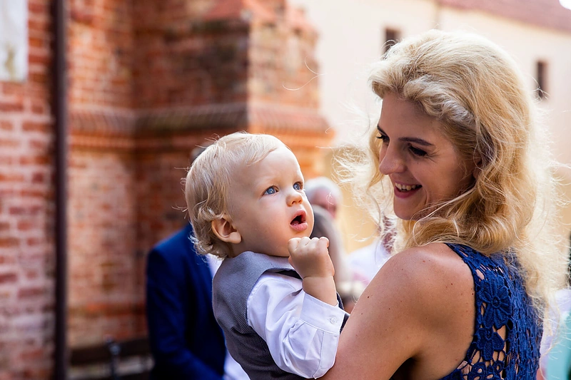 Algirdo Butkevičiaus anūko krikštynų akimirka