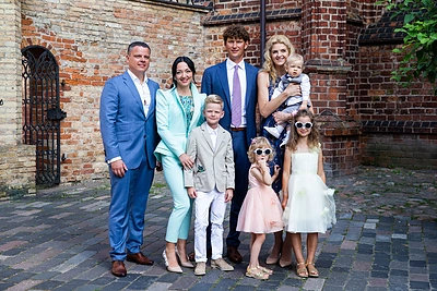 Algirdo Butkevičiaus anūko krikštynų akimirka