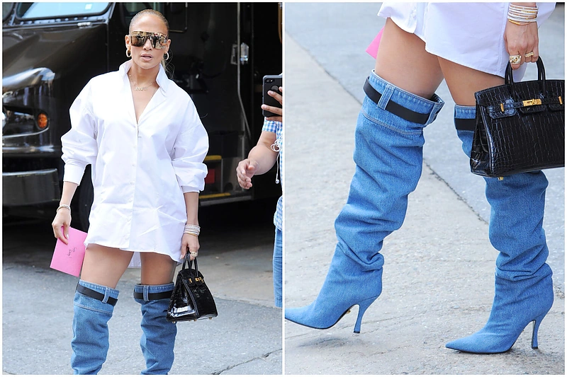 Jennifer Lopez pasipuošė batais-kelnėmis: tikras avangardas!