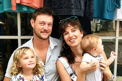 Vaiva Rykštaitė su šeima / Asmeninio archyvo nuotr.