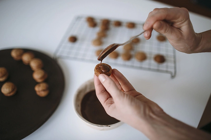 Žemės riešutų chalvos sausainiai