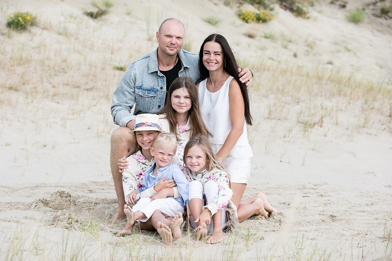 Jurgitos ir Kristupo Krivickų šeimos atostogos Nidoje