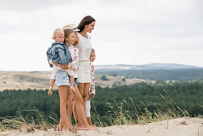 Jurgitos ir Kristupo Krivickų šeimos atostogos Nidoje