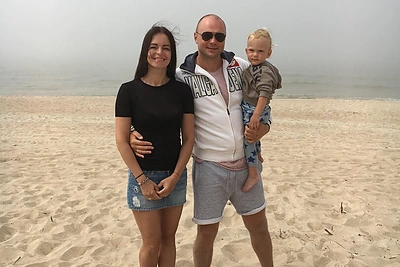 Jurgitos ir Kristupo Krivickų šeimos atostogos Palangoje