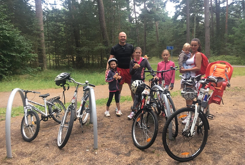 Jurgitos ir Kristupo Krivickų šeimos atostogos Palangoje