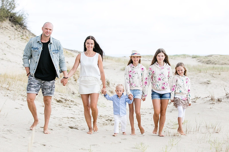 Kristupas Krivickas su šeima