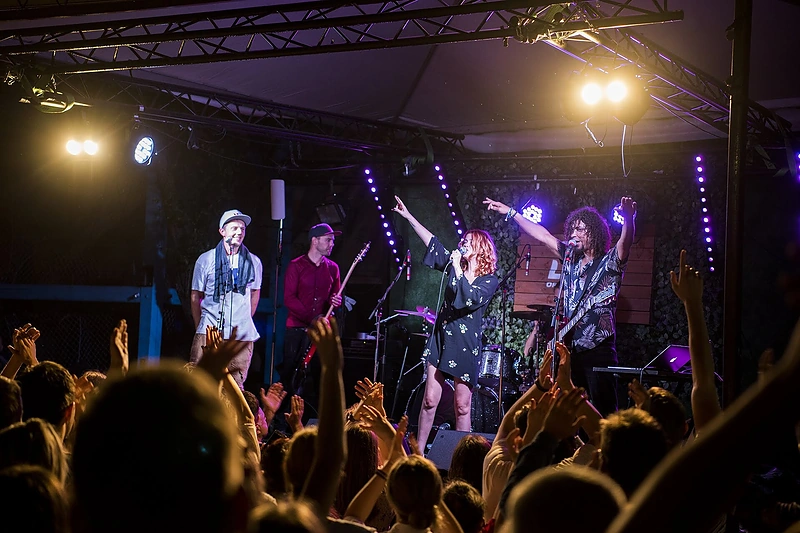 Grupės „Skamp“ koncertas „LRT Opus terasoje“