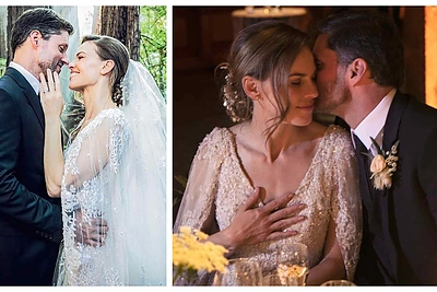 Itin jaukioje ceremonijoje ištekėjo aktorė Hilary Swank