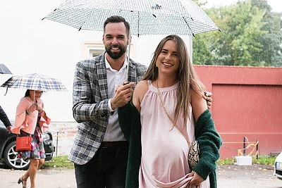 Mariaus Žaliūko ir Noros Sudarytės vestuvių akimirka