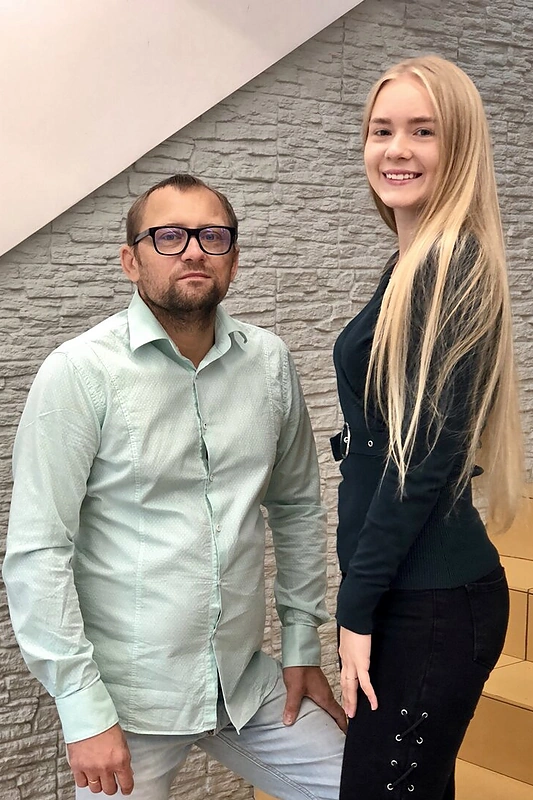 Žanas Maslauskas ir sūnaus sužadėtinė Gintarė