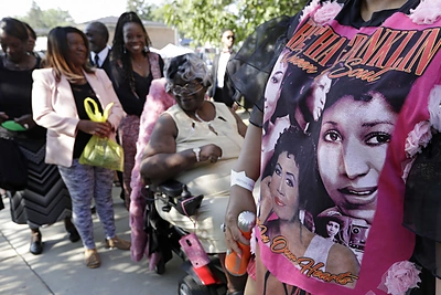 Arethos Franklin laidotuvės / AFP/„Scanpix“ nuotr.