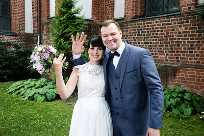 Vytauto Jagelavičiaus ir Vaidos Miškinytės šventės akimirka