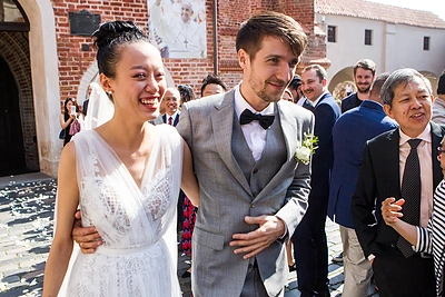 Gatvės menininkas Ernestas Zacharevičius vedė mylimąją Sheeną Liam