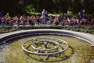 Lietuvos valstybinio simfoninio orkestro sezono pristatymas Bernardinų sode