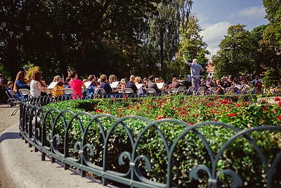 Lietuvos valstybinio simfoninio orkestro sezono pristatymas Bernardinų sode