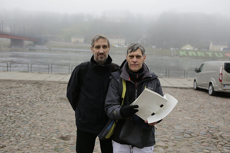 Režisierius Audrius Juzėnas filmavimo aikštelėje ir už jos ribų