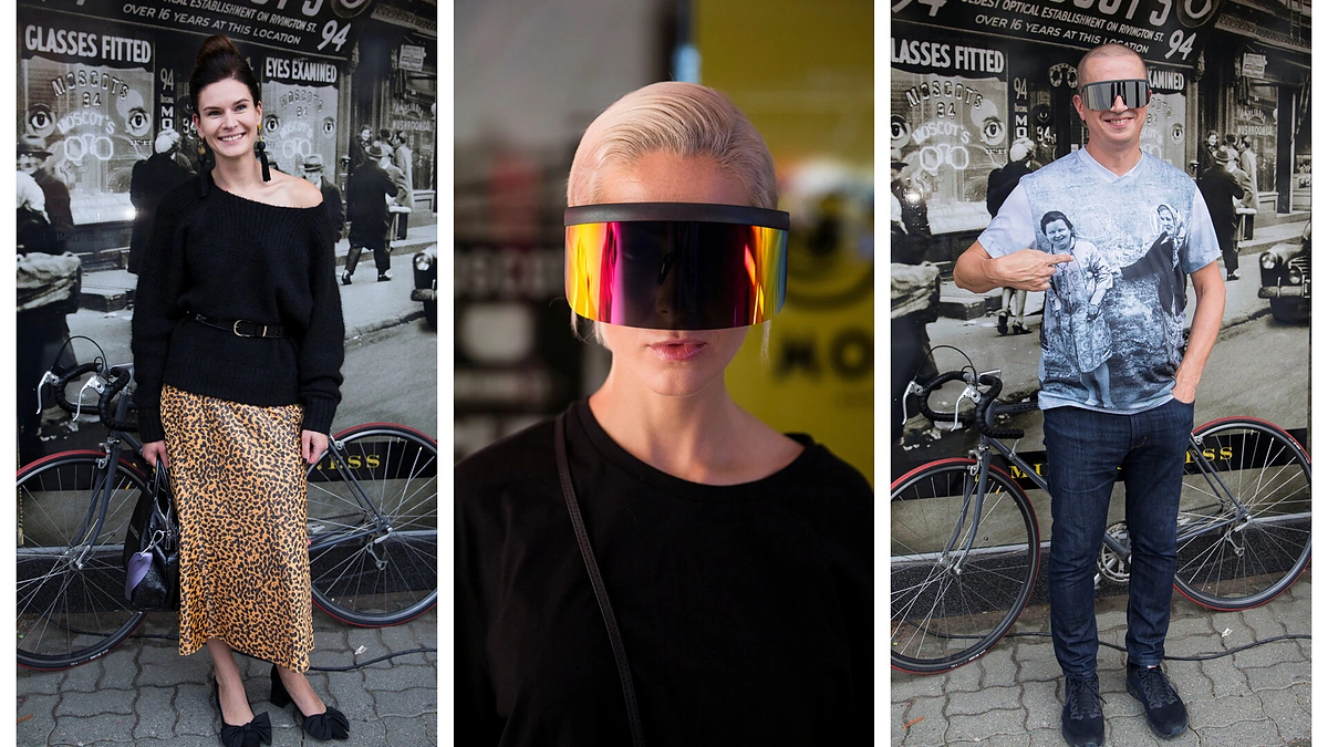 „MOSCOT“ akinių pristatymo akimirka