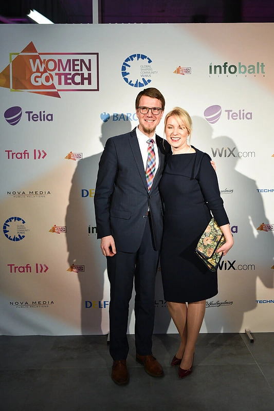 Projekto „Women Go Tech“ įkūrėjai: Paulius Vertelka ir Žydrūnė Vitaitė