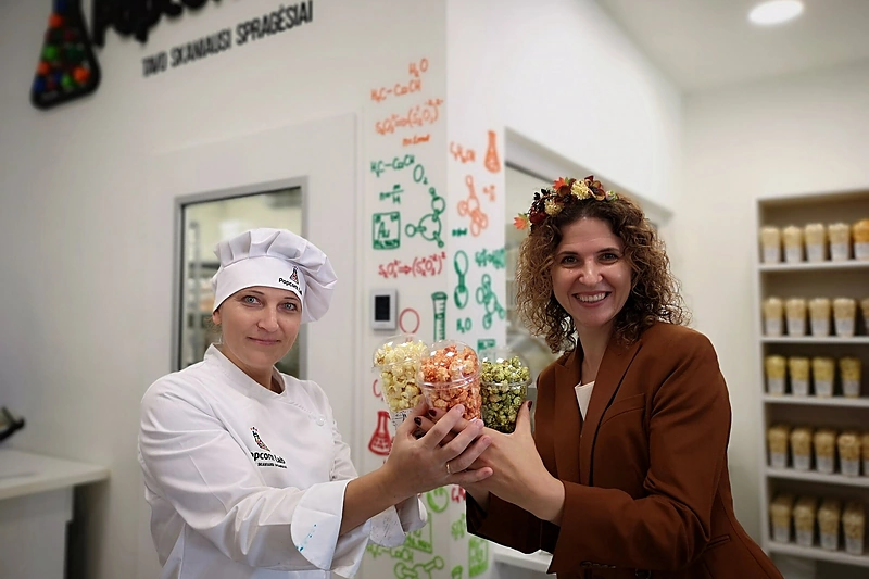 Laboratorijoje „Popcorn Lab” galėsite paragauti net 50 rūšių spragėsių