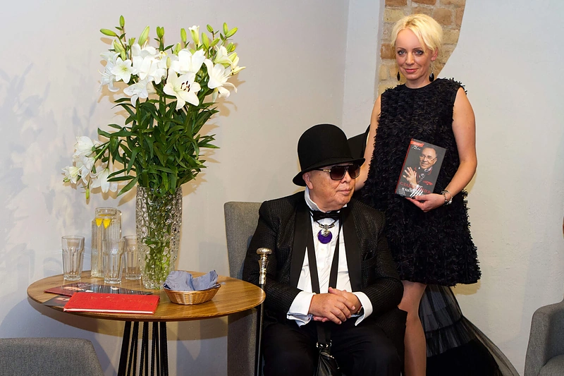 Dizainerio Viačeslavo Zaicevo apsilankymas Annos Mois skrybėlių salone