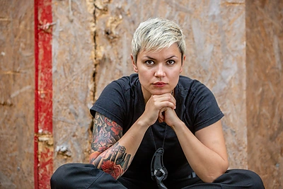 Simona Daumantienė pratybų ir treniruočių metu / Vidmanto Balkūno / 15min nuotr.
