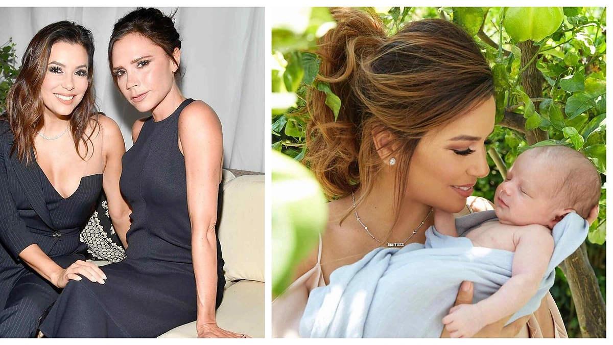 Eva Longoria ir Victoria Beckham