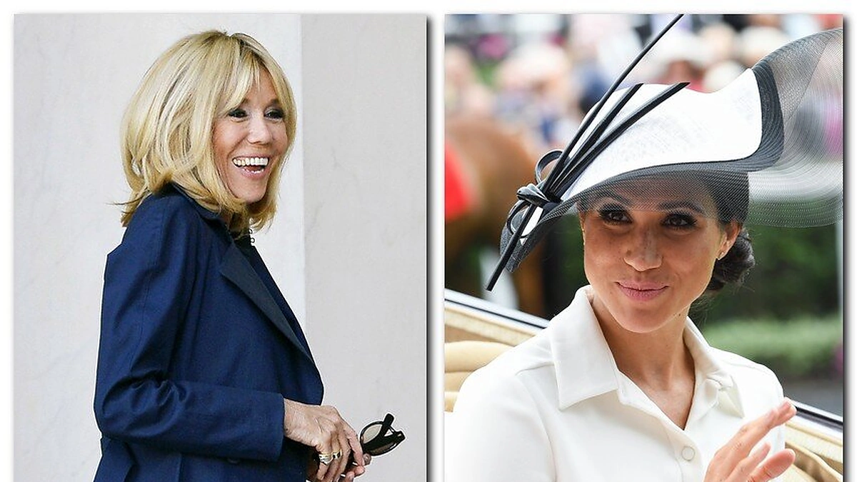 Brigitte Macron ir Sasekso hercogienė Meghan