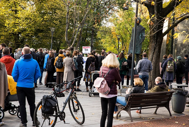 Protestas prieš žiniasklaidos suvaržymus „Tiesos Neužtildysi“