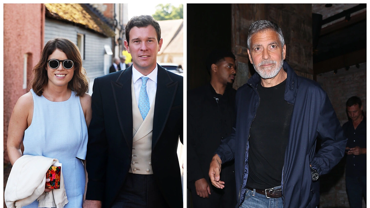 Princese Eugenie ir Jackas Brooksbankas bei George'as Clooney