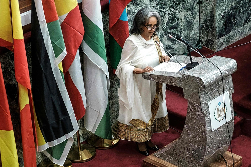 Pirmoji Etiopijos vadovė moteris Sahle-Work Zewde