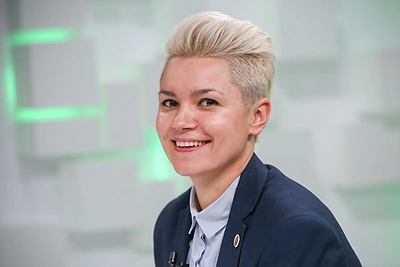 Asmens sargybinė Simona Daumantienė / Vidmanto Balkūno / 15min nuotr.