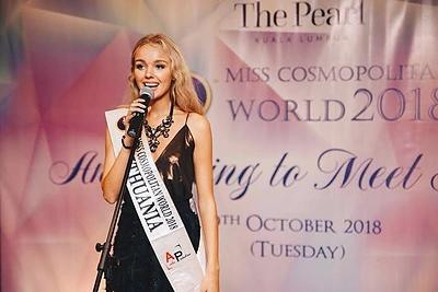 Brigita Gaižauskaitė konkurse „Miss Cosmopolitan World 2018“