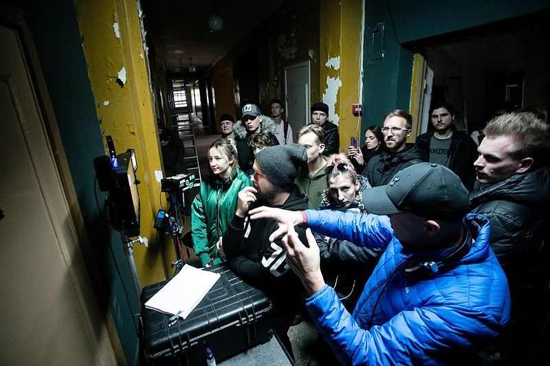 Kino filmo „Pasmerkti. Kauno romanas“ filmavimo akimirkos