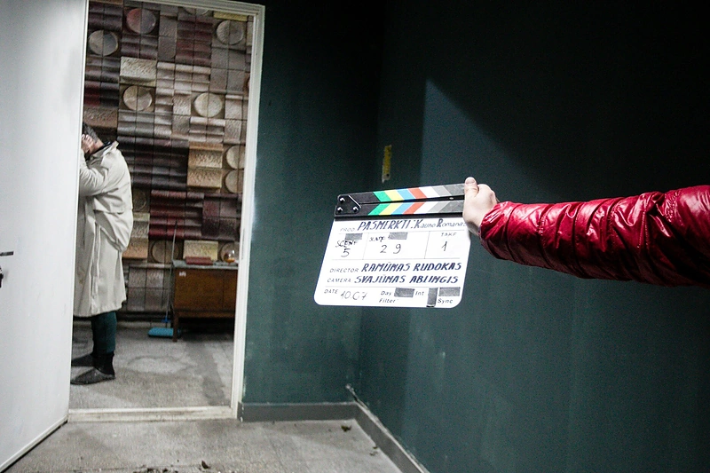 Kino filmo „Pasmerkti. Kauno romanas“ filmavimo akimirkos