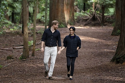 Princas Harry ir Meghan Markle lankėsi „Redwood Treewalk“