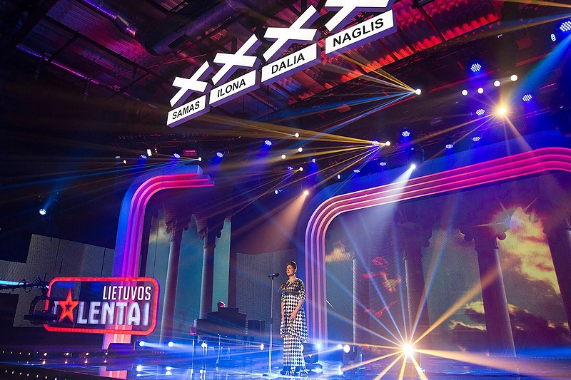 Akimirka iš laidos „Lietuvos talentai“