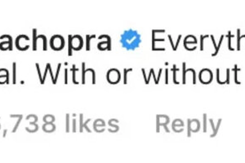 Priyankos Chopros žinutė mylimajam