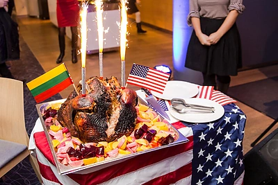 Padėkos dienos minėjimo akimirka