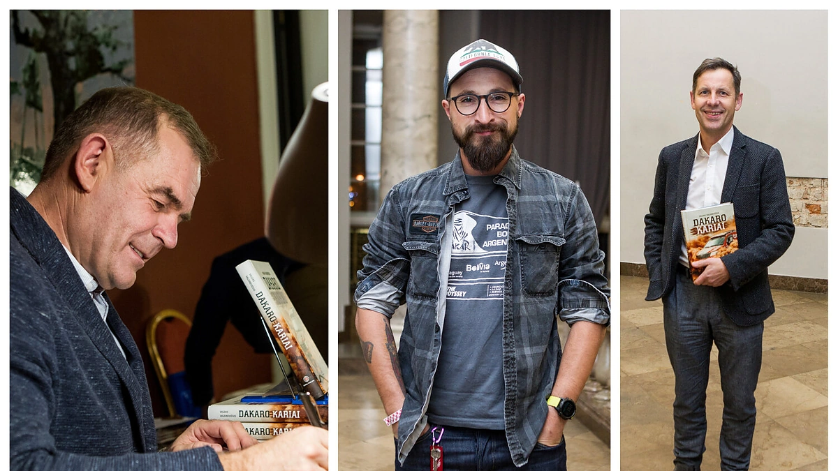 Valdas Valiukevičius pristatė knygą „Dakaro kariai“