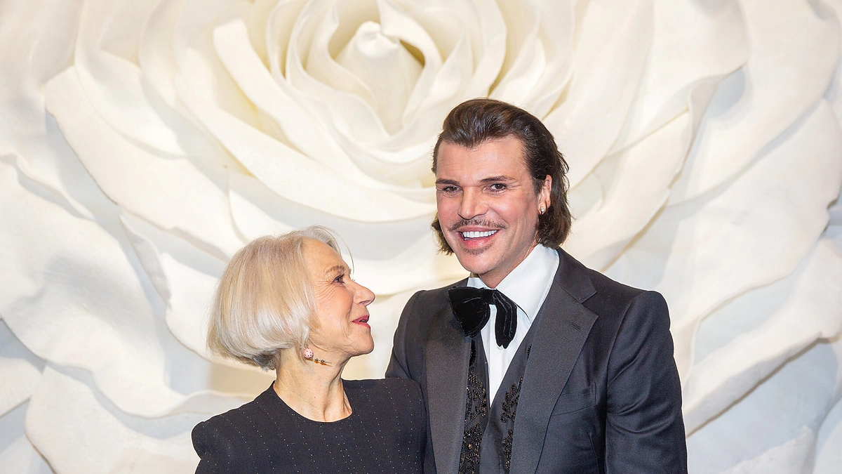 Helen Mirren ir Juozas Statkevičius