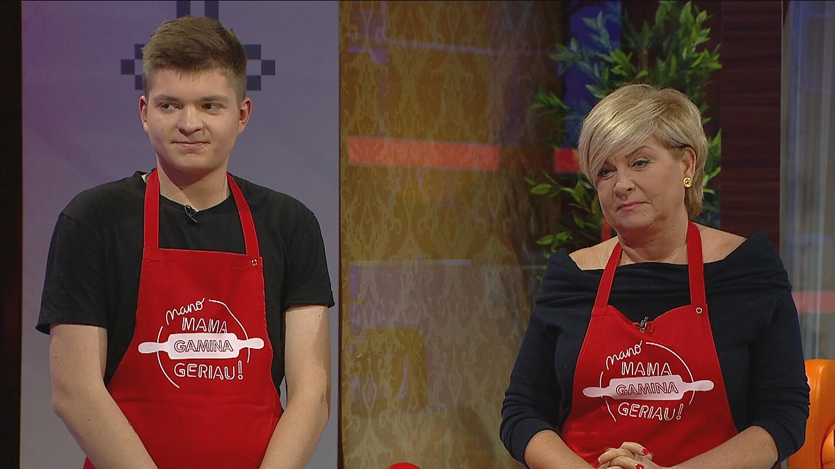 Akimirka iš laidos „Mano mama gamina geriau!“