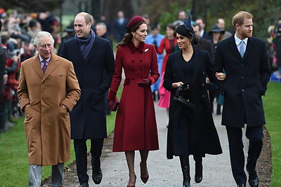 Britų karališkoji šeima lankėsi kalėdinėse mišiose / „Scanpix“ nuotr.