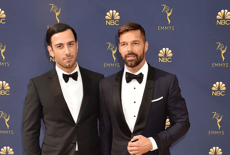 Ricky Martinas su vyru Jwanu Yosefu / „Scanpix“ nuotr.