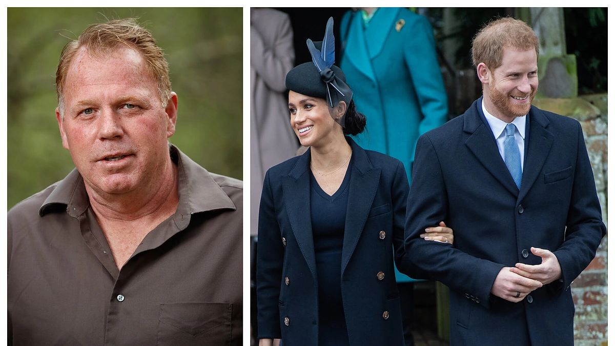 Thomas Markle jaunesnysis ir Meghan Markle su princu Harry